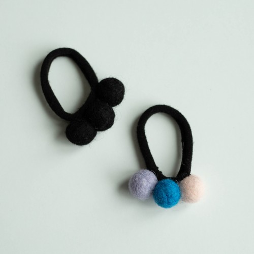 Black & Colorful Elastic Set