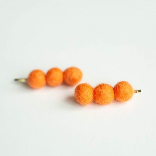 Orange Cute Balls Felt