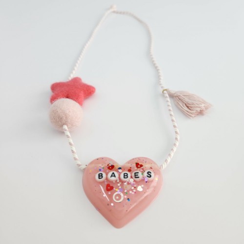 Pink Heart Necklace