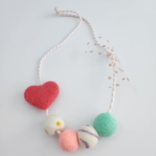 Colorful Felts Necklace