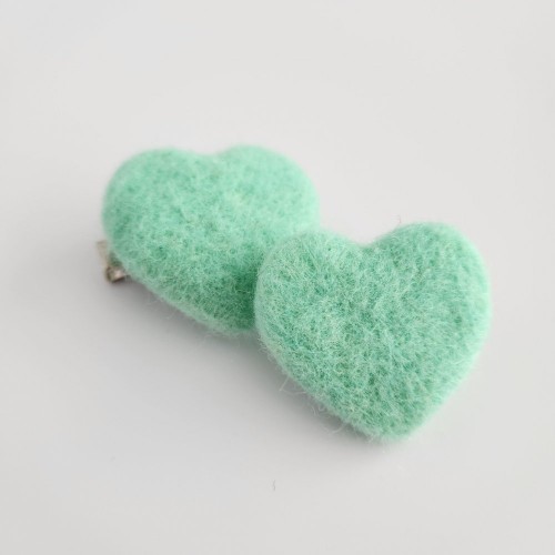 Mint Green Heart Felt