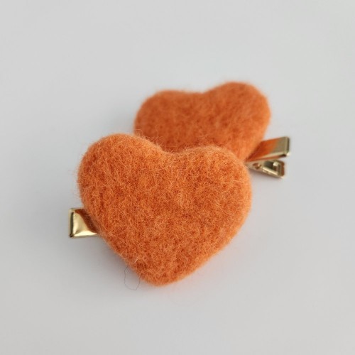 Orange Heart Felt