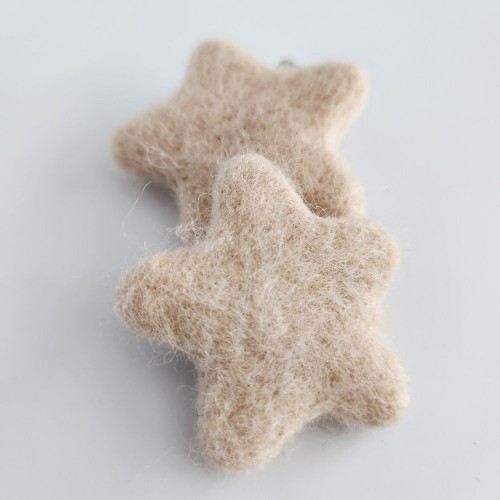 Ecru Star Felt