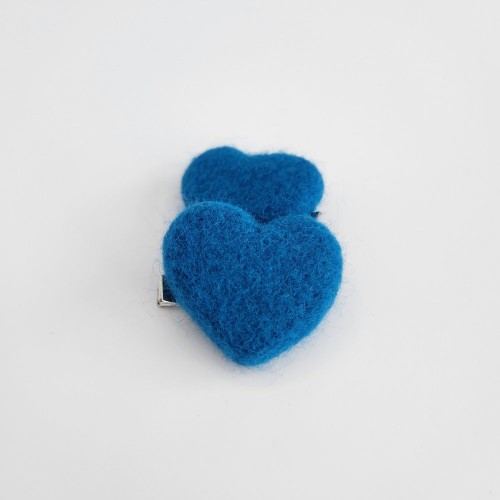 Dark Blue Heart Felt