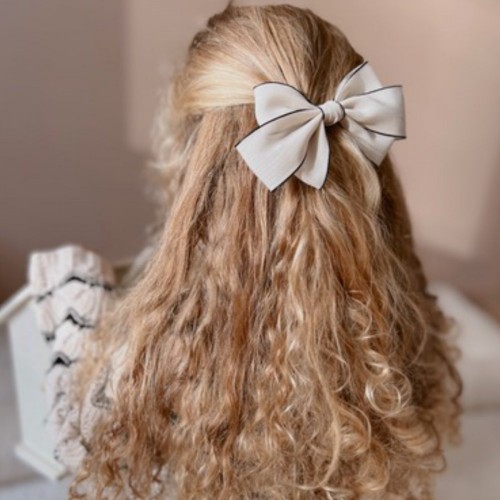 Cream Fabric Hairpin