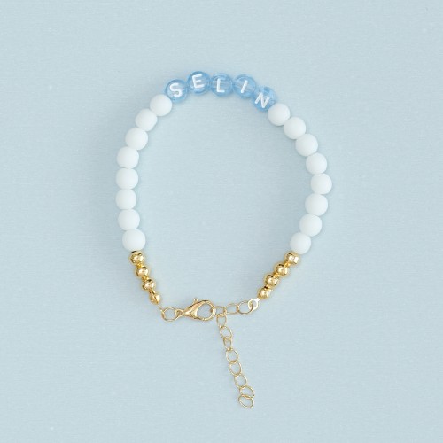 Blue Name Bracelet