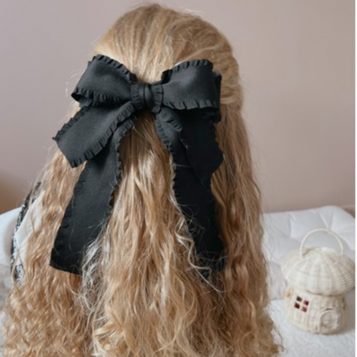 Black Fabric Hairpin