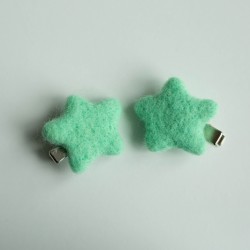 Mint Green Star Felt