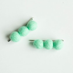 Green Cute Balls Felt 3