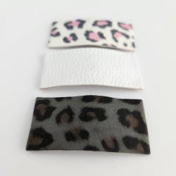 Grey & Pink Leopar Glitters