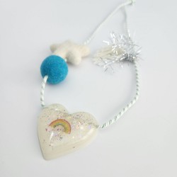 White Heart Necklace 3