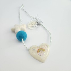 White Heart Necklace 2