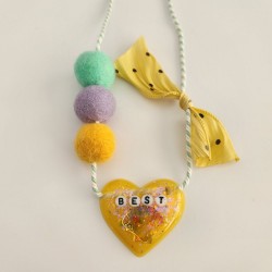 Yellow Heart Necklace 1