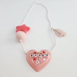 Pink Heart Necklace 1