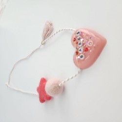 Pink Heart Necklace 3