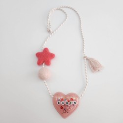 Pink Heart Necklace 2