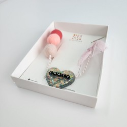 Black & Pink Heart Necklace 5