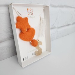 Orange Felts Necklace 5