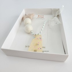 Ecru Letter Necklace 4