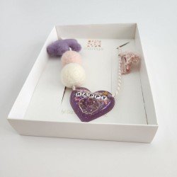 Lilac Heart Necklace 5