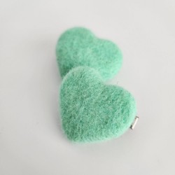 Mint Green Heart Felt 2