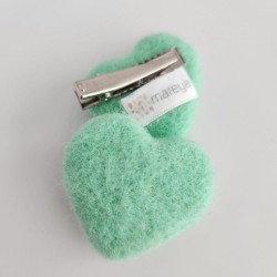 Mint Green Heart Felt 3