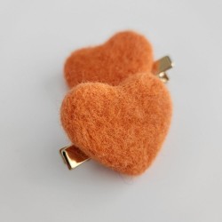 Orange Heart Felt 3