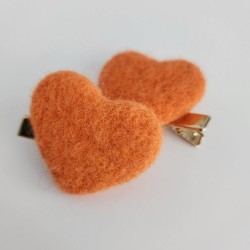 Orange Heart Felt 4