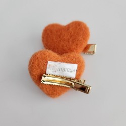 Orange Heart Felt 5