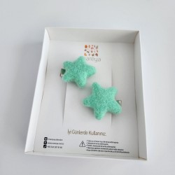 Mint Green Star Felt 6