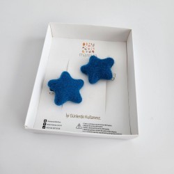 Dark Blue Star Felt 5