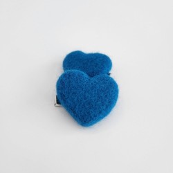 Dark Blue Heart Felt 1