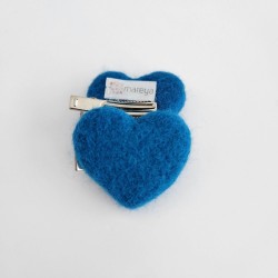 Dark Blue Heart Felt 4