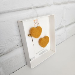 Yellow Heart Felt 6