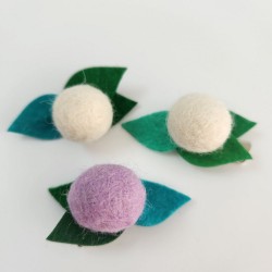 Lilac & White Leafy Felts 1