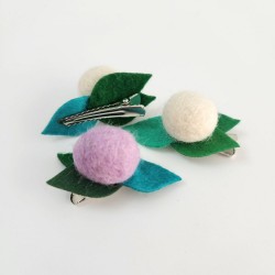 Lilac & White Leafy Felts 3