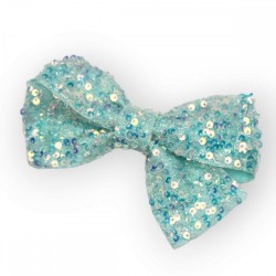 Blue Shiny Fabric Hairpin 5