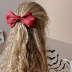 Burgundy Fabric Hairpin 1